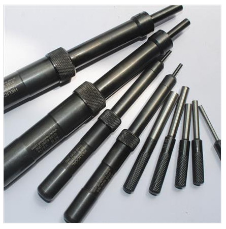 Automatic M4 Screw Sleeve Punch Tool - Zinc Alloy and Titanium Handle, Polybag Packaging