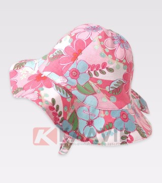 summer sun protective fishing hat infant baby floral polyester bucket hats
