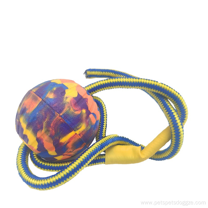 durable interactive With elasticity ball dog rope toys