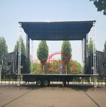 12m Mobile12m Mobile hydraulic Wingspan Stage Trailer