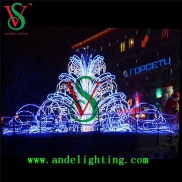 3D Fountain 220V modern outdoor decorative christmas led lighting