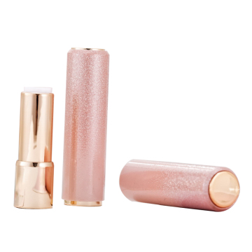 Push Round Plastic Empty Luxury Lipstick Tubes