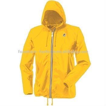 waterproof polyester windbreaker jacket