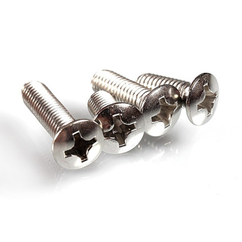 stainless steel Cross screw dengan setengah kepala countersunk