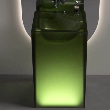 Colorful Free-Standing Resin Bathroom Sinks