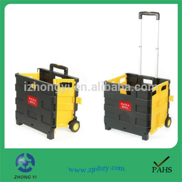 Plastic Folding Portable Shopping Trolley/Carts