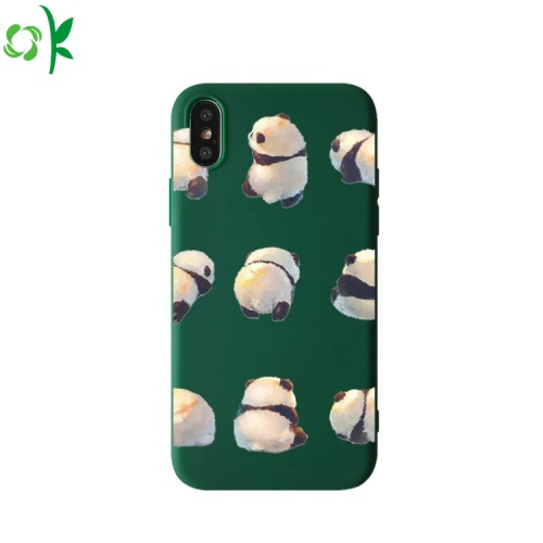 Venta caliente de la cubierta del teléfono del silicón de Panda unisex