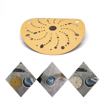 Round Sanding Abrasives Gold Sandpaper Discs