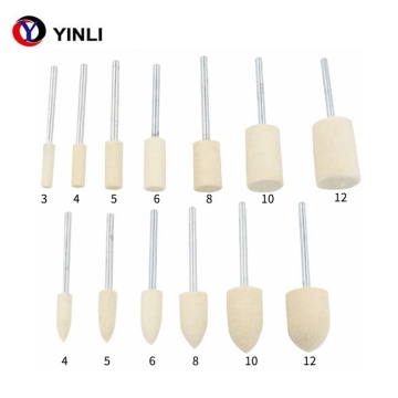 1/8 Shank Wool Grinding Head Felt Polishing Bobs