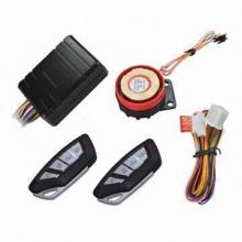 Motorcycle alarm with remote engine starter