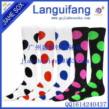 Multi-Color Polka-Dot Knee High Socks