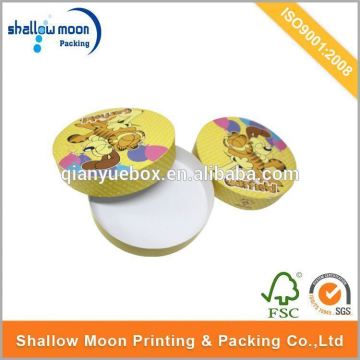 oem printing round paper box