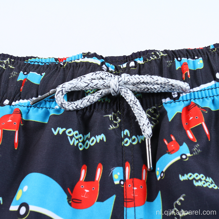 Lage trekkoord sublimatie zwemmen heren strandshorts