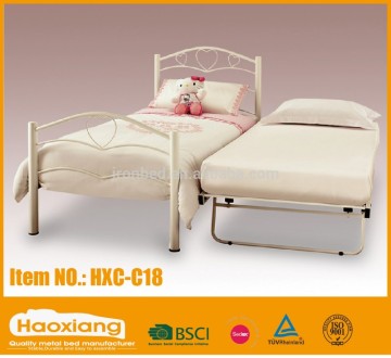 Gloss guest bed frame metal children bed