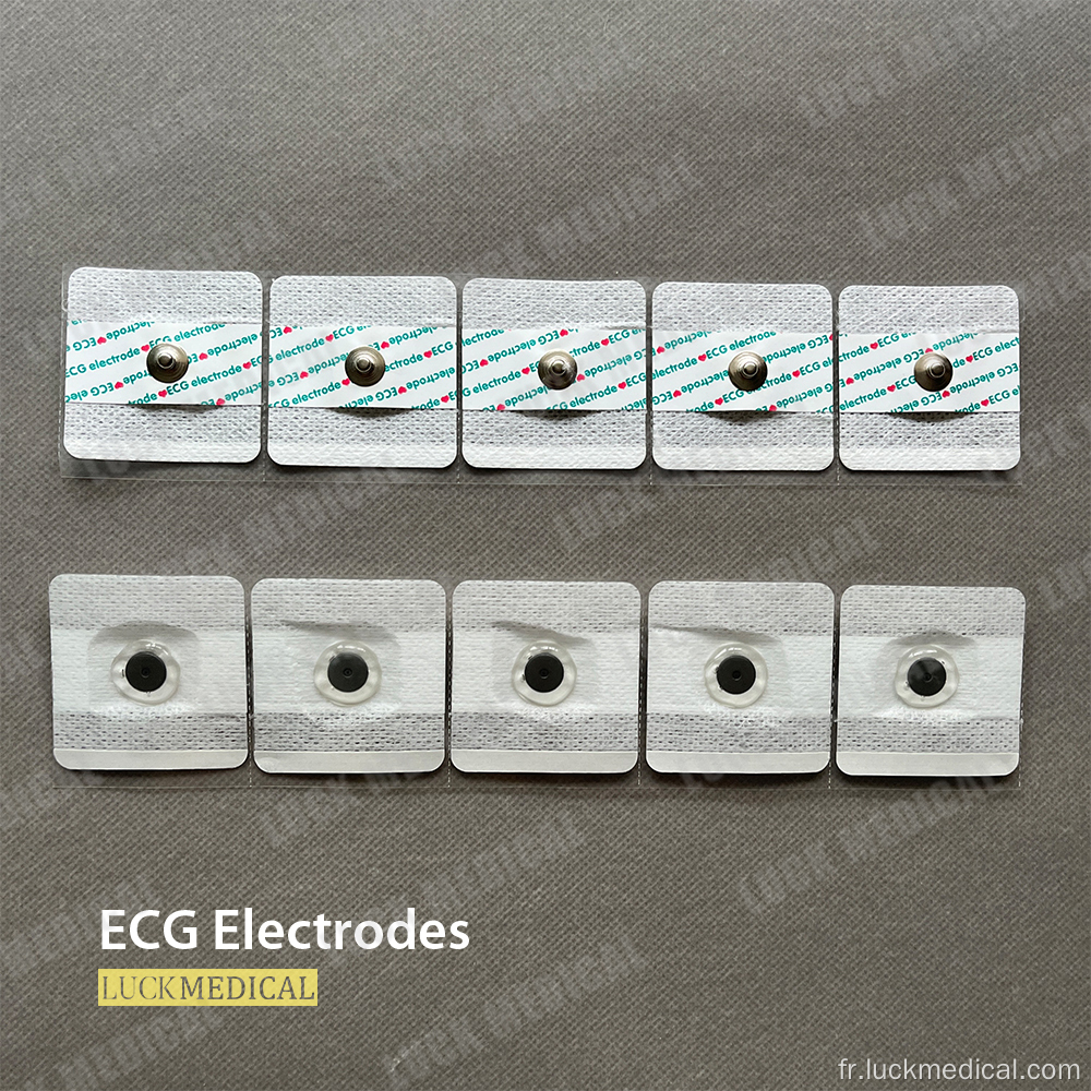 Onglets ECG électrodes pour les tests médicaux