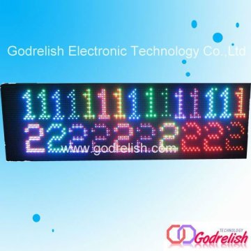 High brightness led message badge