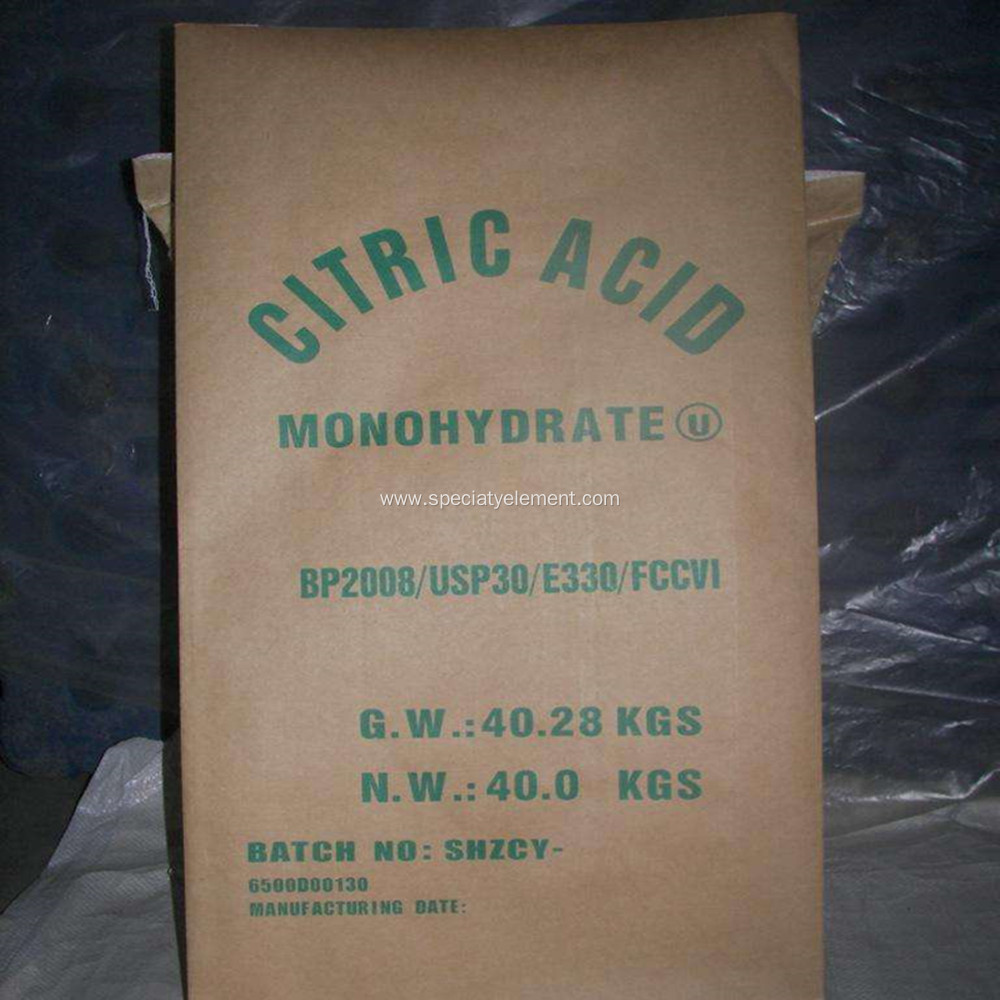 Industrial Grade Citric Acid Monohydrate 99.5%