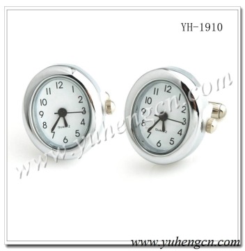 YH-1910 Novelty Oval Working Watch Cufflinks,Functional Clock Cufflinks