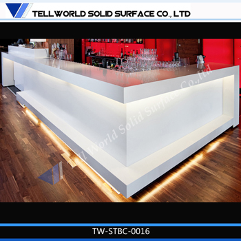 150 Kinds Design Indoor Small White LED Modern Bar Counter Furniture Sushi Bar