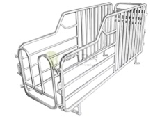 Hot-Dip Galvanized Chinese Gestation Stall Pig Cage for Efficient Pig Farming