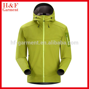 Waterproof hunting jacket softshell fabric hooded jacket