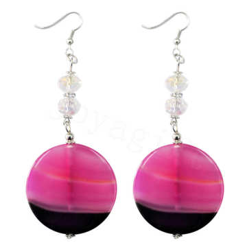 Natural Gemstone Agate Earring