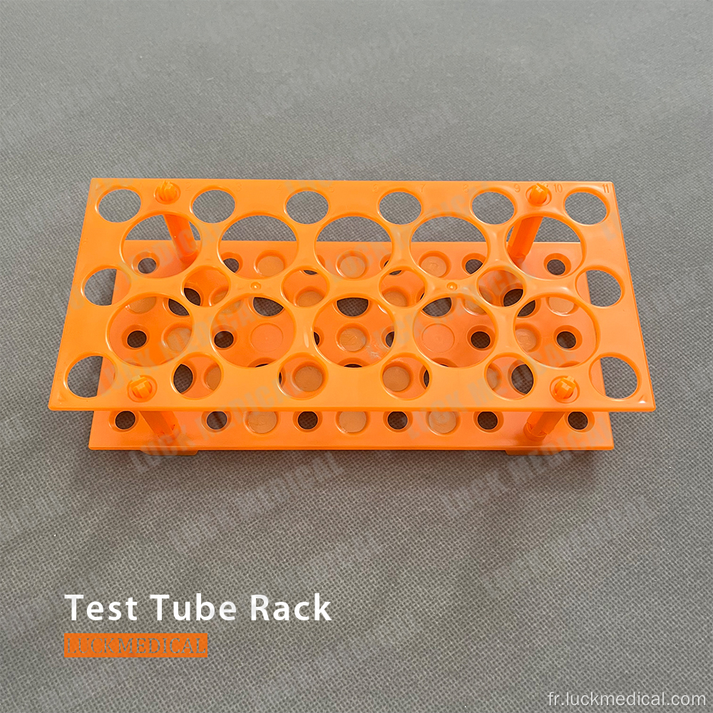 Rack de tubes à essai de produits de laboratoire