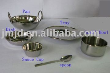 Stainless steel kid dinnerware set
