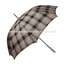 Straight auto open check design umbrella