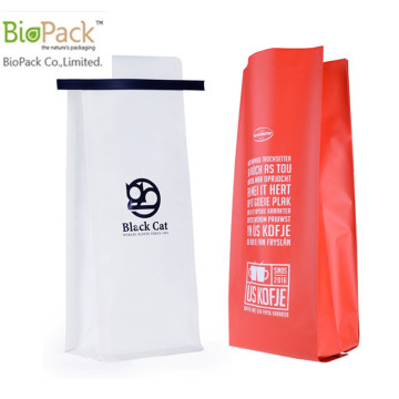 Bolsa de café biodegradable de 12 oz con certificado BPI