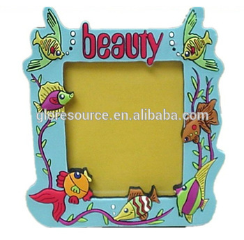 Hot promotional magnetic picture frame PVC insert photo frame magnetic photo frame