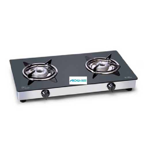 2 Alloy Burners Glass Gas Stove