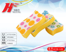 Super Soft Rich Bubble Colorful Kitchen Cleaning Sponge /KCSK-128