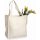 Carry on canvas tote bag with flat bottom