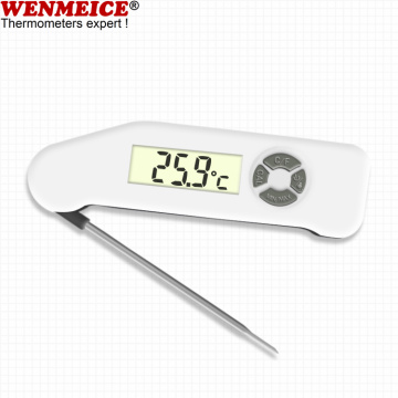 Waterdichte thermometer met wegklapbare sonde