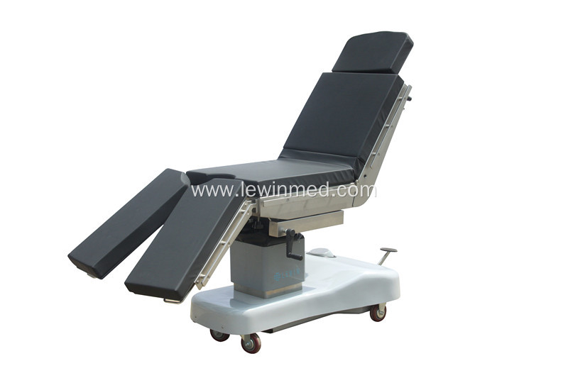 Manual hydraulic operation room bed