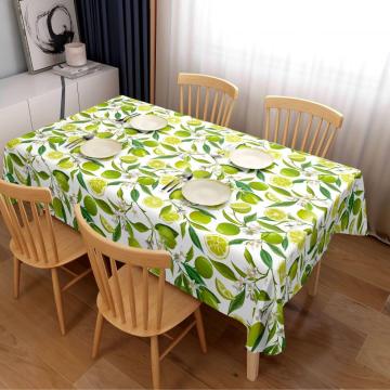 PVC Printed Tablecloth With Woven Backing PVC Tablecloth