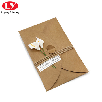 Birthday gift paper card printing with envelope