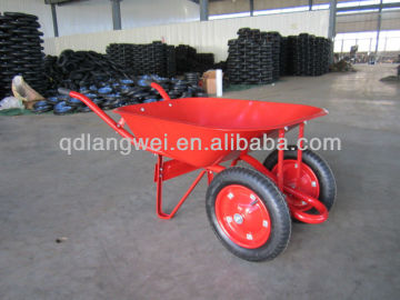 twin wheels wheelbarrow,two wheels wheelbarrow,dual wheel wheelbarrow