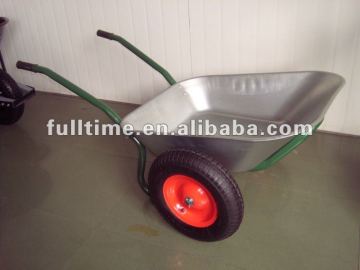 Galvanized WB6407 two wheels wheelbarrow