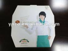 white hexagonal pizza box