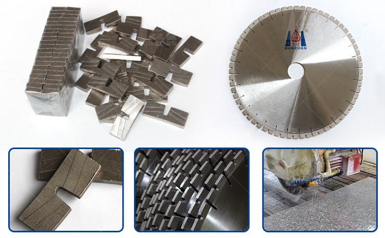 Huazuan Diamond Stone Block Cutting Tools Diamond Segment for Granite