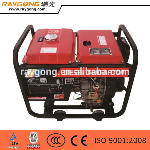 5kw portable diesel generator set open type high quality