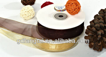 Brown silk ribbon wrap