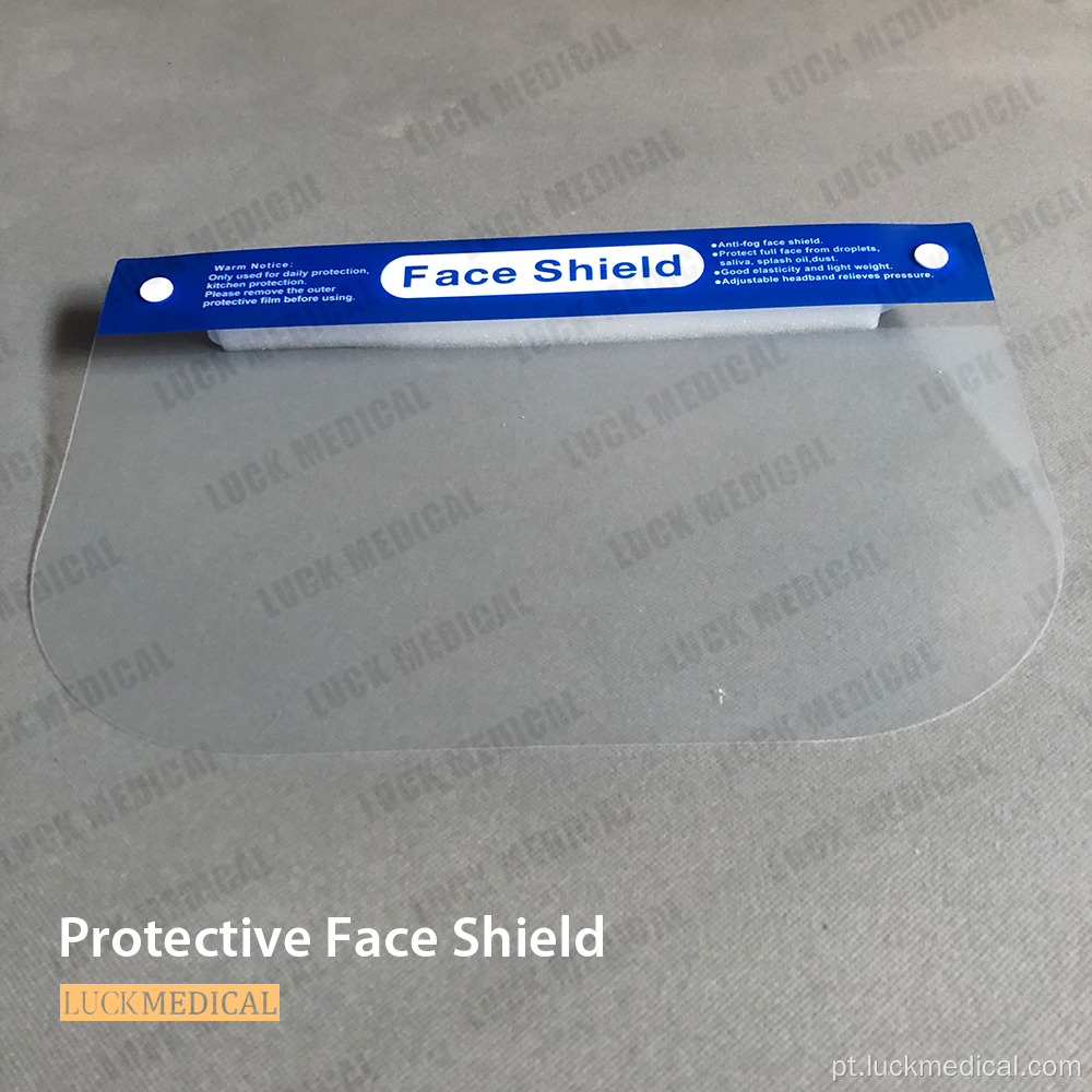 Face shield guardian faixa ajustável