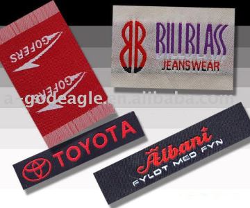Cheap Polyester satin Woven label Printted Logo