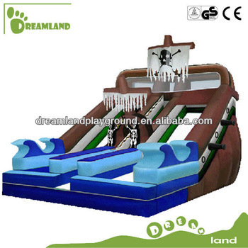 Inflatable Pirate Ship Jump Slide Combo