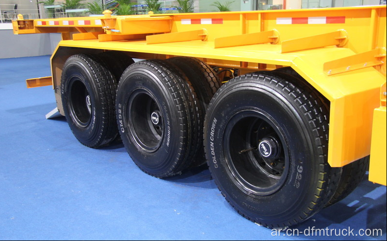 DongFeng 3-Axle Flat Bed نصف مقطورة