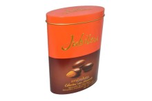 oval chocolate tin, oval chocolate box, oval metal box