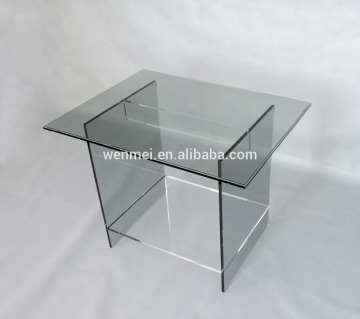 Hot sale lucite console table, acrylic desk with a clear case